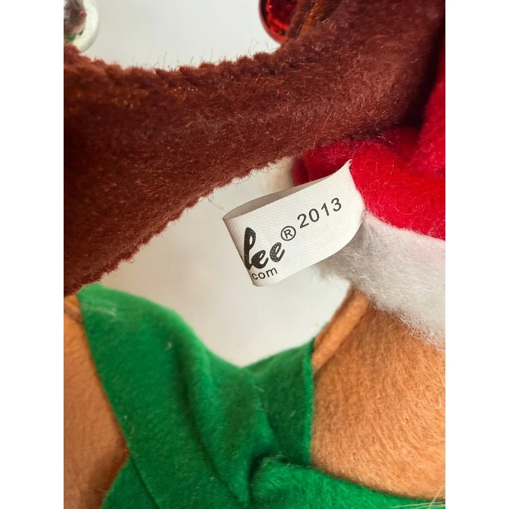 Annalee Alpine Reindeer Christmas Figure 2013 Santa Hat Holiday Decor